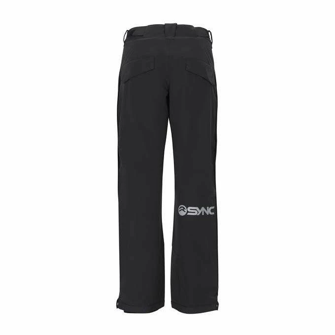 SYNC Performance Training Shorts Kid's Top Step Side Zip Ski Pant - Black 3 SYNC Performance Training Shorts Kid's Top Step Side Zip Ski Pant - Black