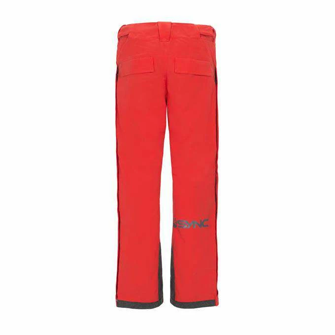SYNC Performance Training Shorts Kid's Top Step Side Zip Ski Pant - Red 3 SYNC Performance Training Shorts Kid's Top Step Side Zip Ski Pant - Red