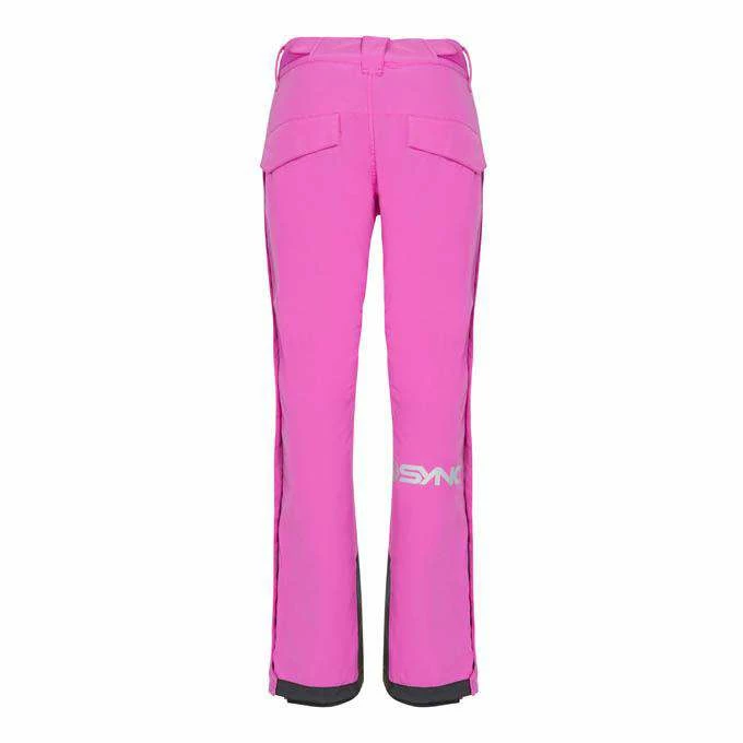 SYNC Performance Kid's Top Step Side Zip Ski Pant - Pink Training Shorts 3 SYNC Performance Kid's Top Step Side Zip Ski Pant - Pink Training Shorts