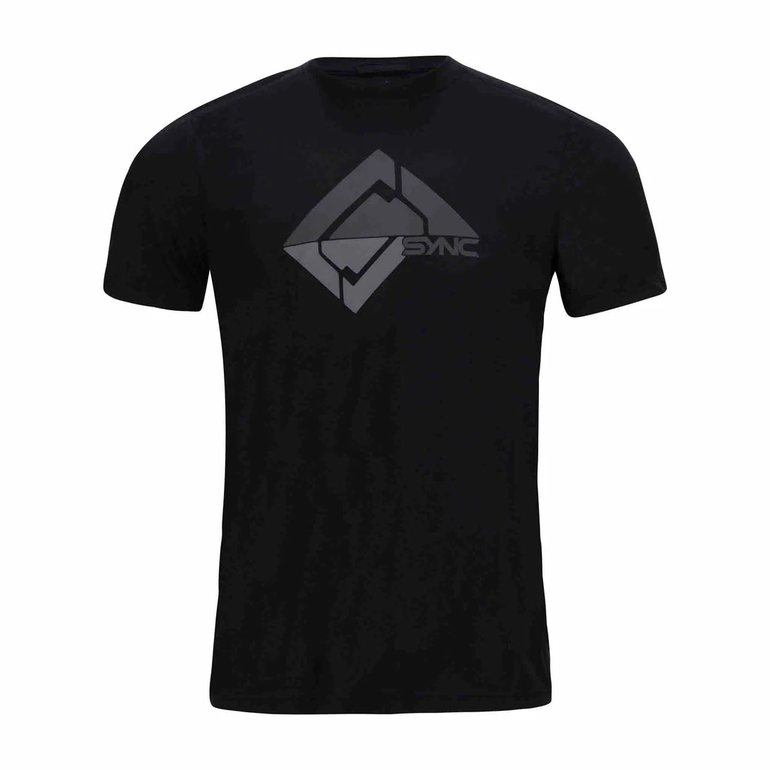 SYNC Performance Men's Glacier Tee - Black 1 SYNC Performance Men's Glacier Tee - Black