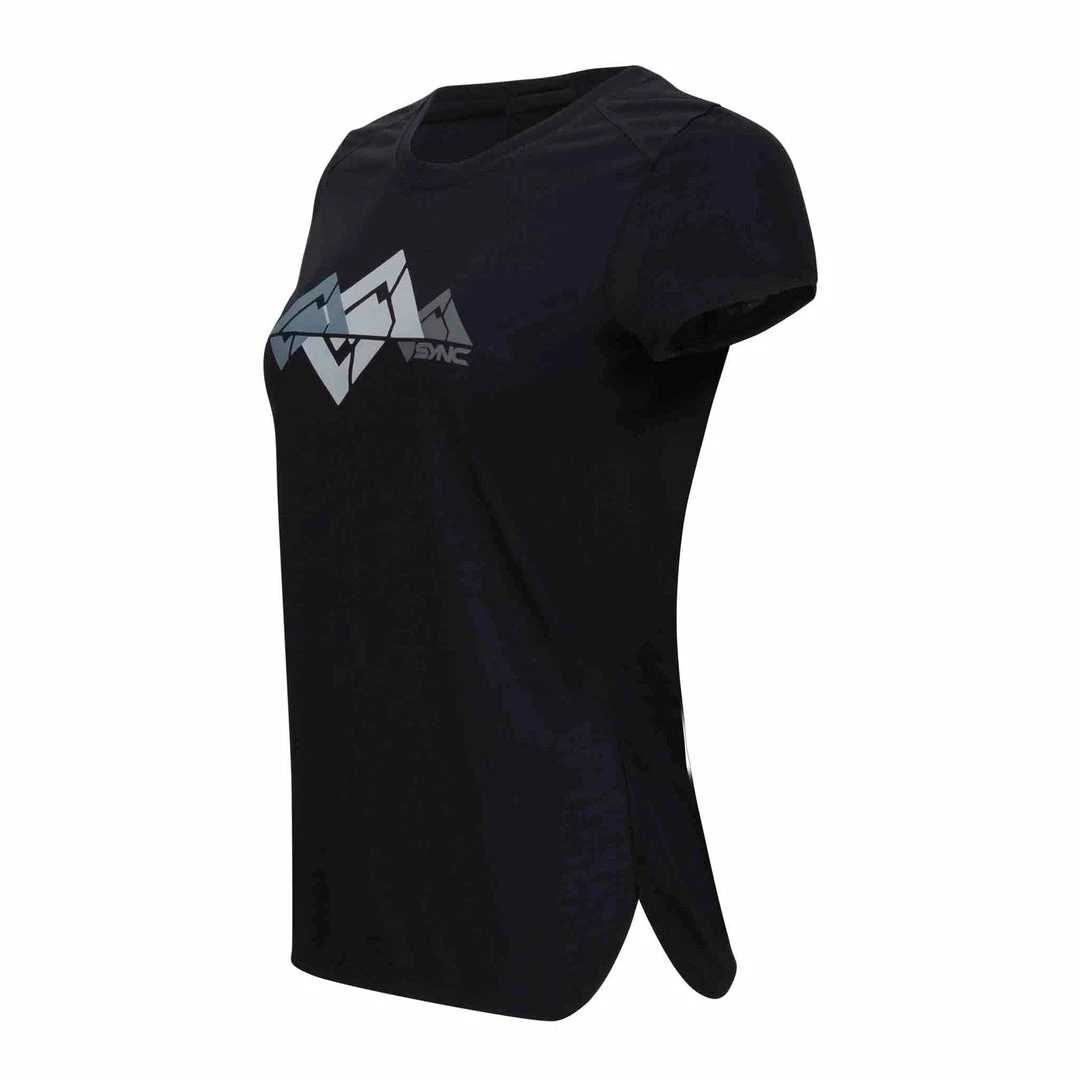 SYNC Performance Women's Glacier Tee - Black 2 SYNC Performance Women's Glacier Tee - Black