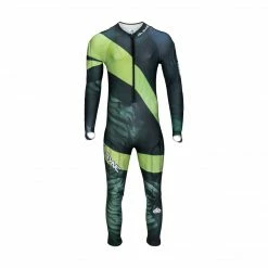 SYNC Performance Ski Race Suits Tiger Adult Race Suit - Green