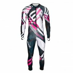SYNC Performance Ski Race Suits Berit Adult Race Suit - Black/Pink
