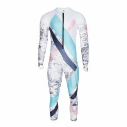 SYNC Performance Cleo Kids Race Suit - White Ski Race Suits